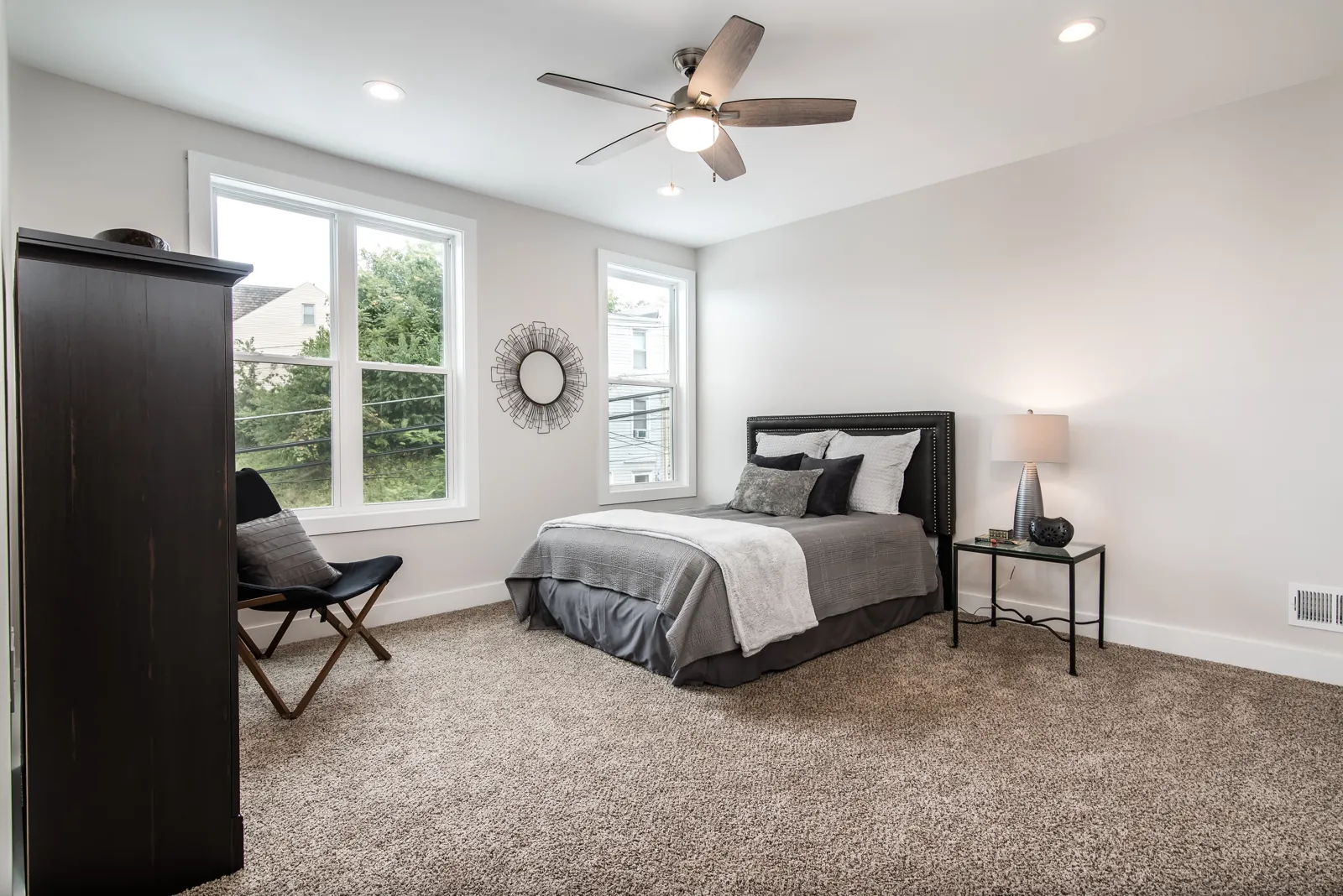 Bedroom in a Milwaukee rental managed by Happy Management